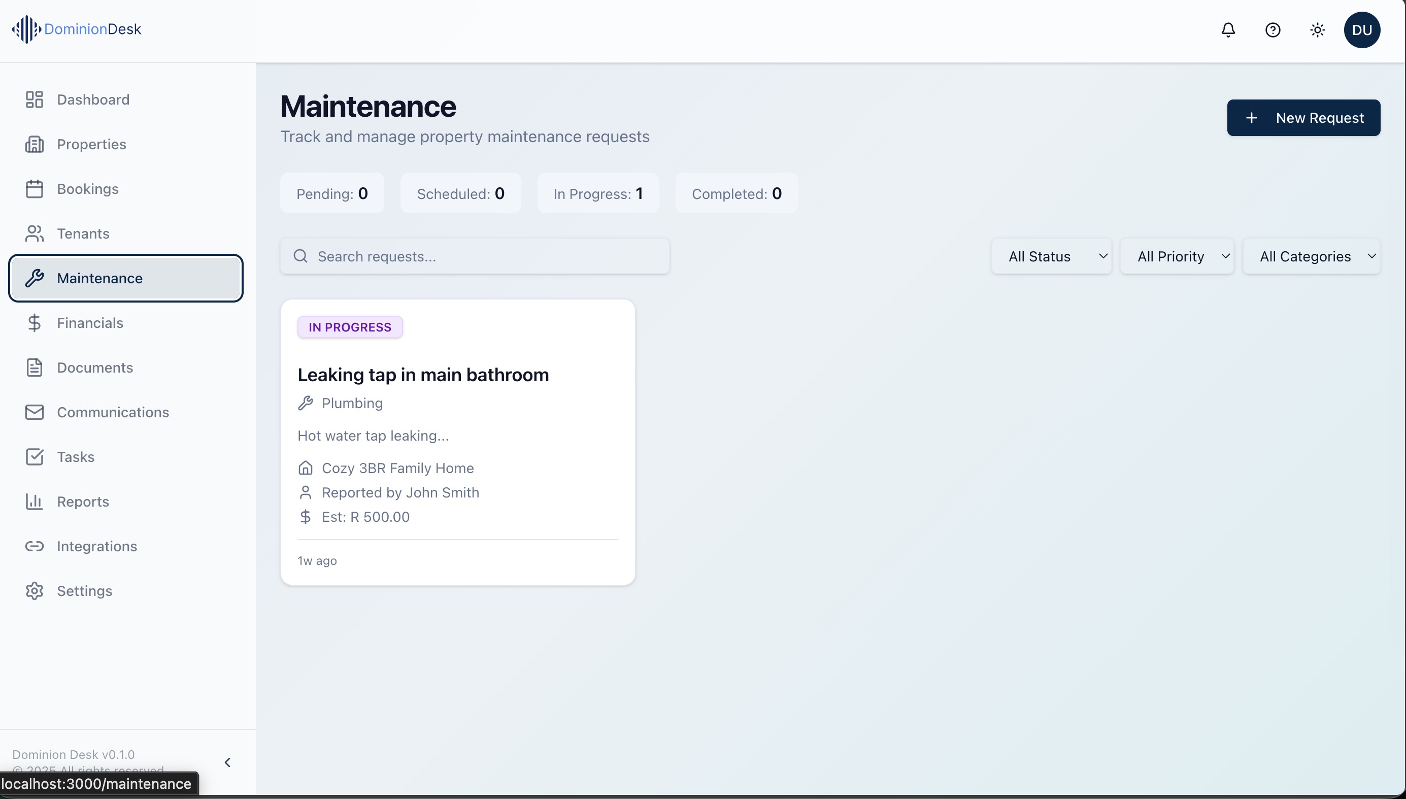 Maintenance Management